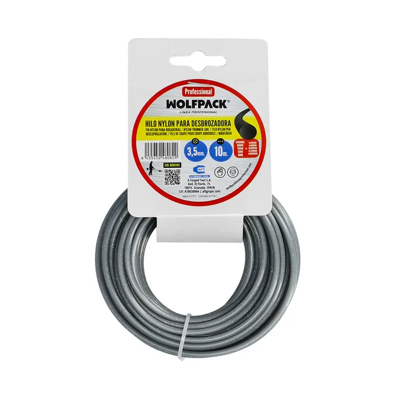 Hilo nylon/aluminio redondo profesional ø 3,5 mm. (rollo 10 metros)