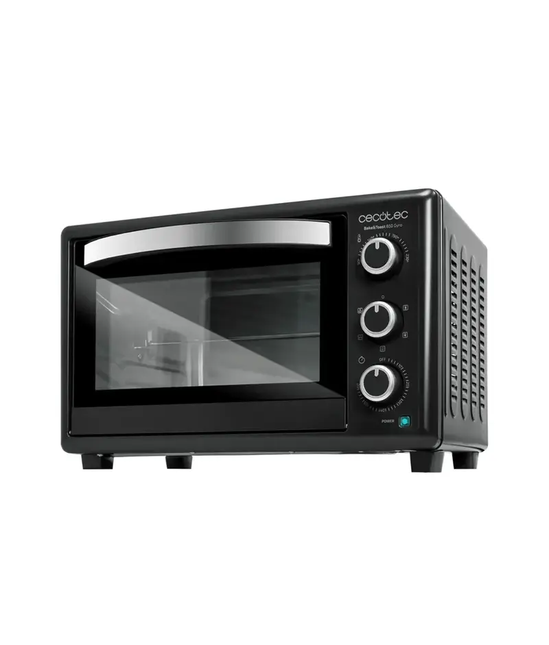 Horno de Convección de 30L con Sistema de Rotación de Carne y 5 Funciones de Cocción Eficientes de Cecotec