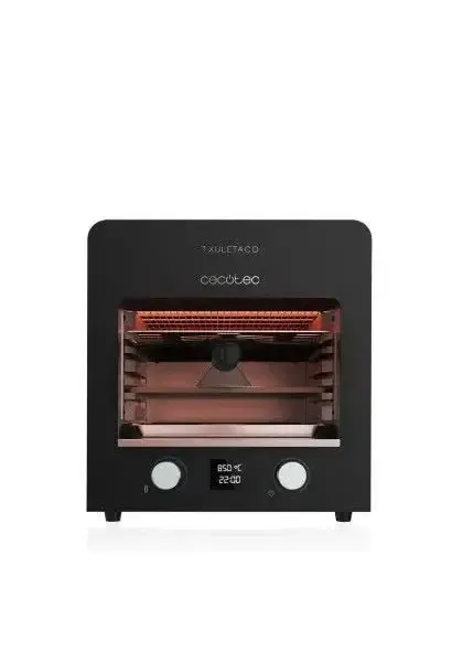 Horno eléctrico con parrilla de hierro fundido de 2200 w en color negro txuletaco 8000 de Cecotec