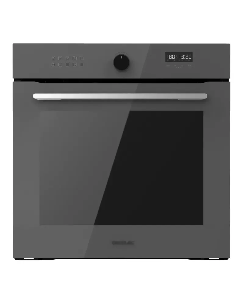 Horno Integrable 81L Glass Grey con Airfryer y 11 Funciones Automáticas de Cecotec