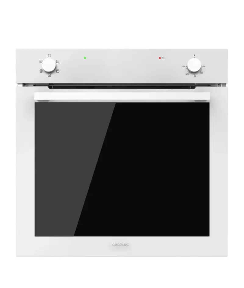 Horno Integrable Bolero Hexa C126400 Glass White 80L 5 Funciones Steam Assist Clase A 2800W de Cecotec