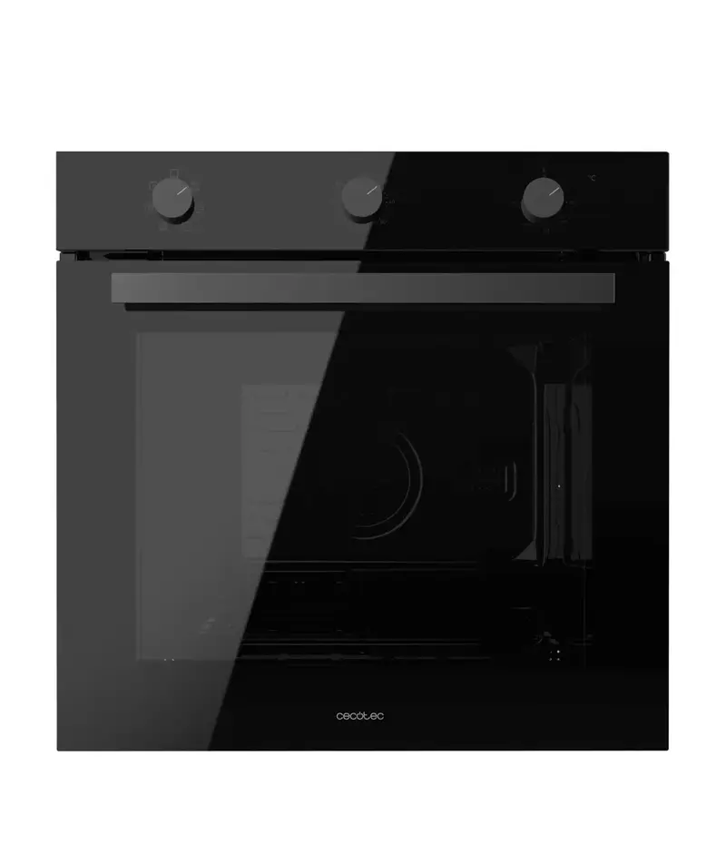Horno Integrable Bolero Hexa M236000 Glass Black Time Multifunción 70L 6 Funciones Clase A 2800W Steam Assist de Cecotec