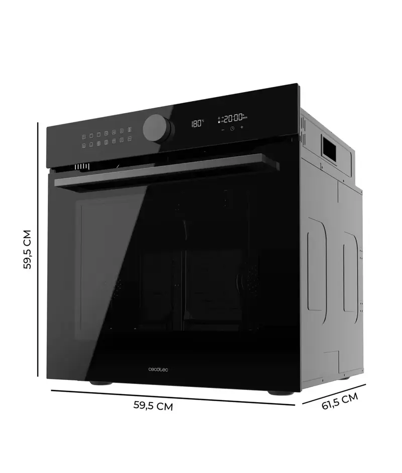 Horno Integrable Bolero Hexa P516000 de 73L 14 funciones Clase A con Pirólisis y Airfryer Master de Cecotec