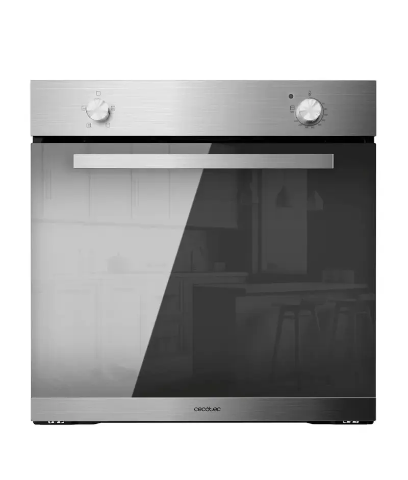 Horno Integrado de 77L con Vapor y Clase A de Eficiencia Energética de Cecotec