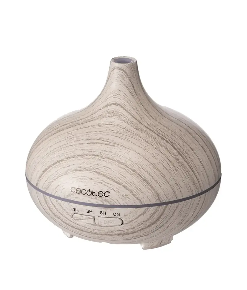 Humidificador ultrasónico Pure Aroma 300 Yang White con difusor de aromas y 7 colores LED hasta 300 ml de Cecotec