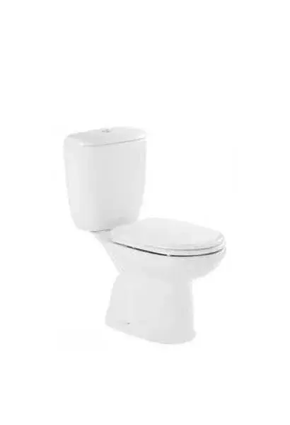 Inodoro Compacto Luxor con Cisterna y Asiento THERMOPLAST - Blanco Unisan