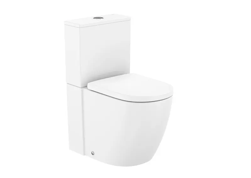 Inodoro Completo salida dual Roca Meridian Rimless Vortex con Tapa SoftClose Pack Tanque Bajo