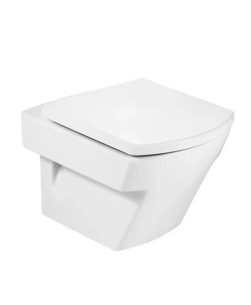 Inodoro con salida horizontal de 35,5 cm fabricado en porcelana de color blanco Hall Roca