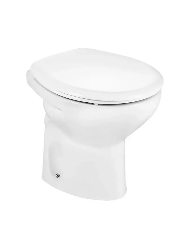 Inodoro con salida horizontal de 35,5 cm fabricado en porcelana de color blanco Victoria Roca