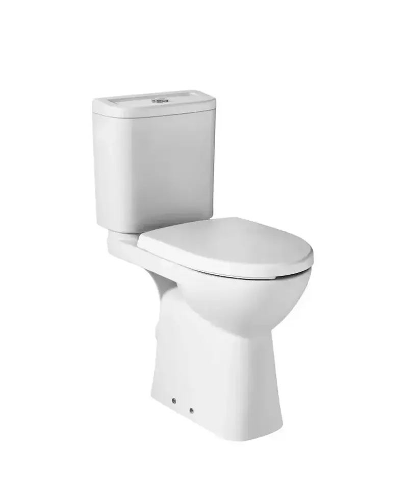 Inodoro con salida horizontal de 67 cm fabricado en porcelana de color blanco Access Roca