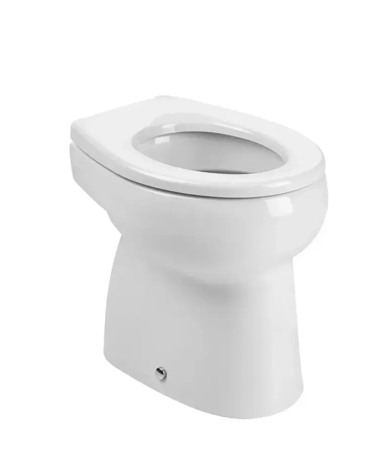 Inodoro infantil con salida vertical de 29,5 cm fabricado en porcelana con acabado en color blanco Baby Roca