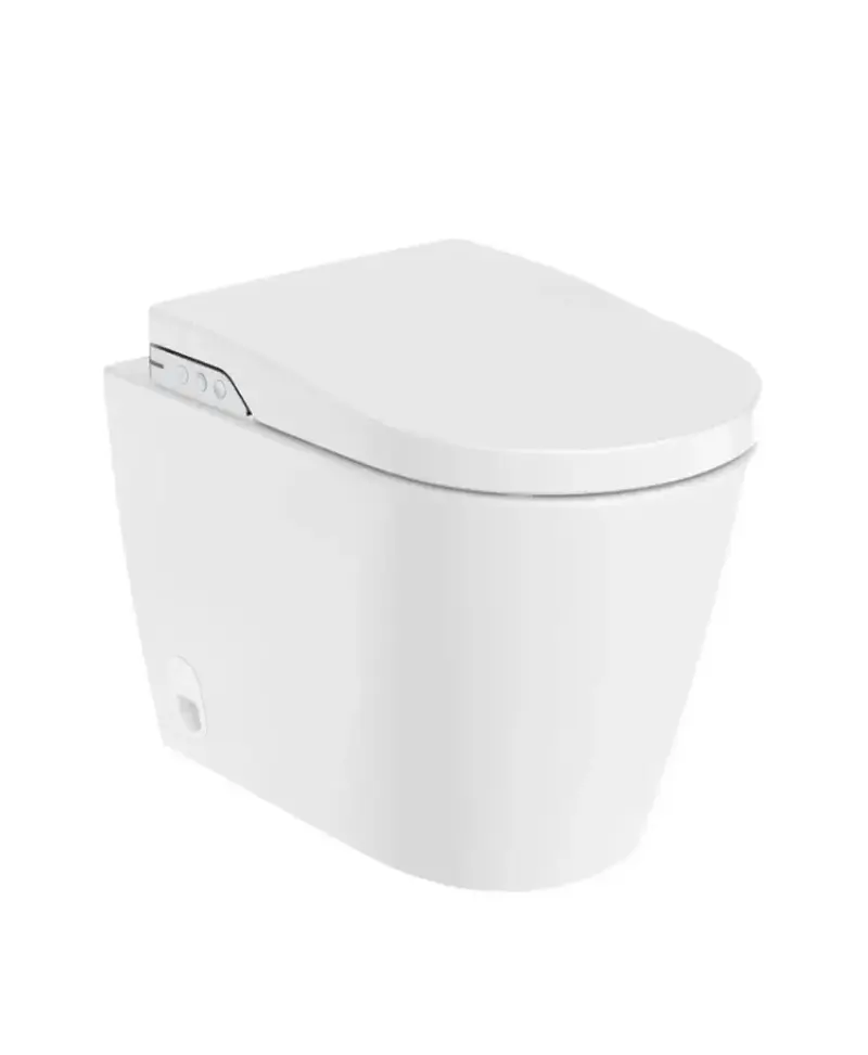 Inodoro inteligente a suelo salida horizontal In Wash con sistema de autolimpieza Rimless Inspira Roca A803063001