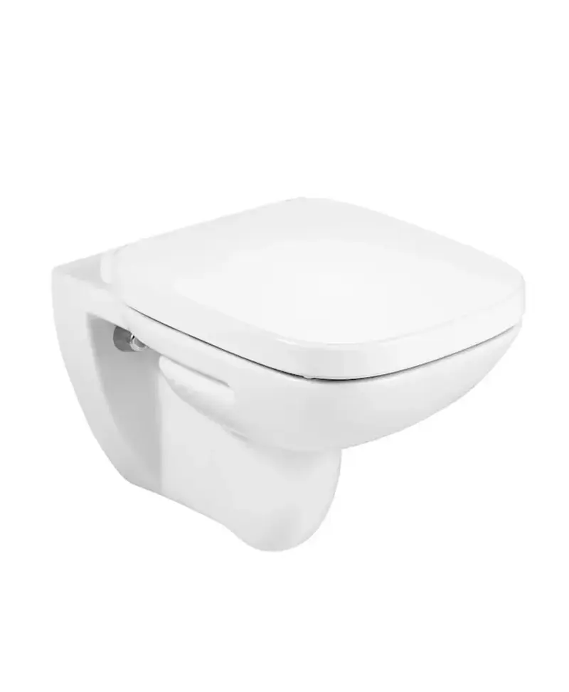 Inodoro salida horizontal para instalación suspendida de 35,5 cm fabricado en porcelana de color blanco Debba Roca