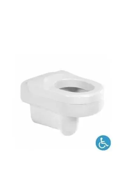Inodoro Suspendido 38 cm Porcelana Blanca NEW WCCARE Unisan