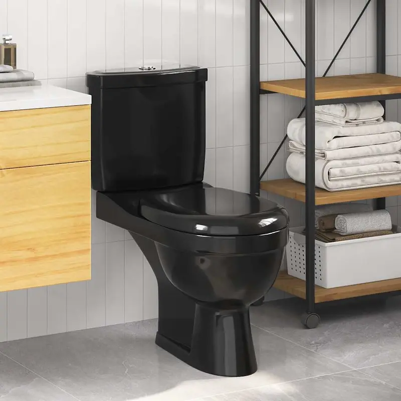 Inodoro WC con cisterna negro