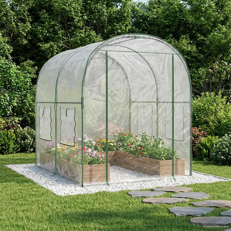 Invernadero con Estructura 160 x 200 x 192,5 cm PVC