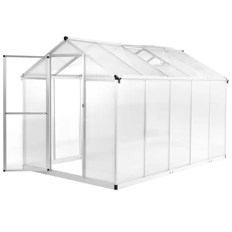 Invernadero de aluminio 302x190x195 cm 11,19 m³