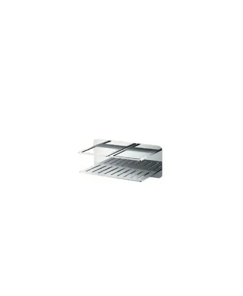 Jabonera frontal con diseño elegante de acero s304 con acabado cromado Iman de Imex