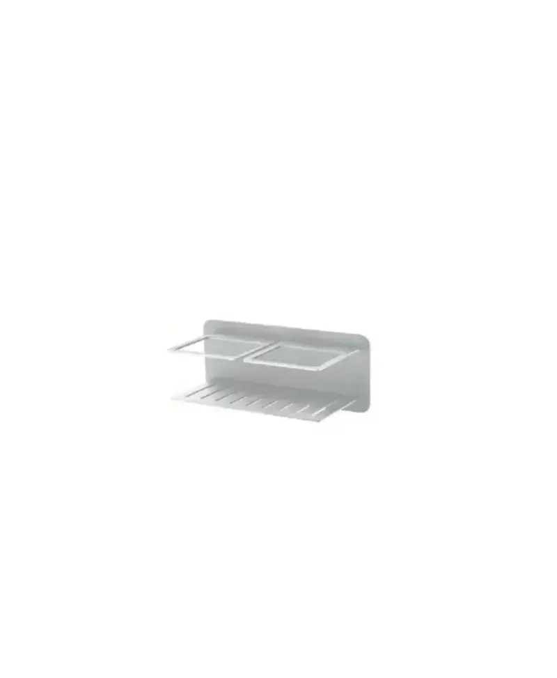 Jabonera frontal con diseño elegante de acero s304 con acabado en color blanco mate Iman de Imex