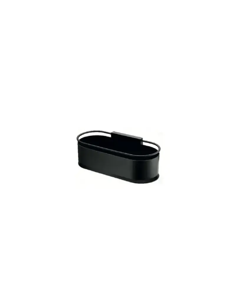 Jabonera frontal con diseño elegante de acero s304 con acabado negro mate Anga de Imex