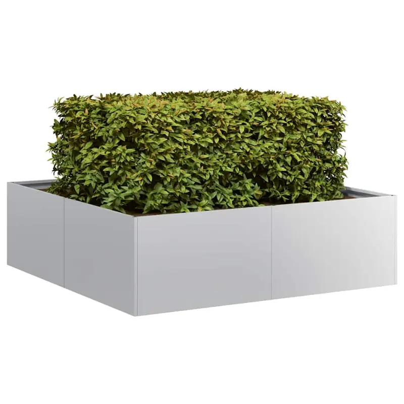 Jardinera 100x100x30 cm de acero galvanizado
