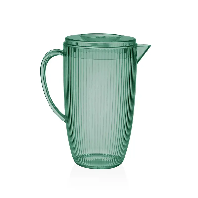 JARRA TRANSPARENTE VERDE