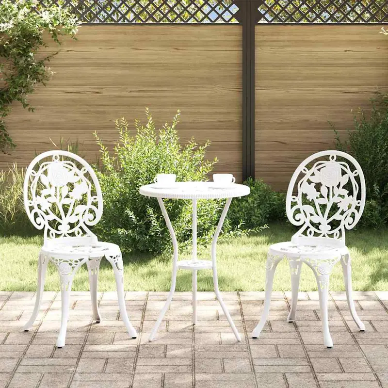 Juego Bistro de Jardín 3 pcs Aluminio