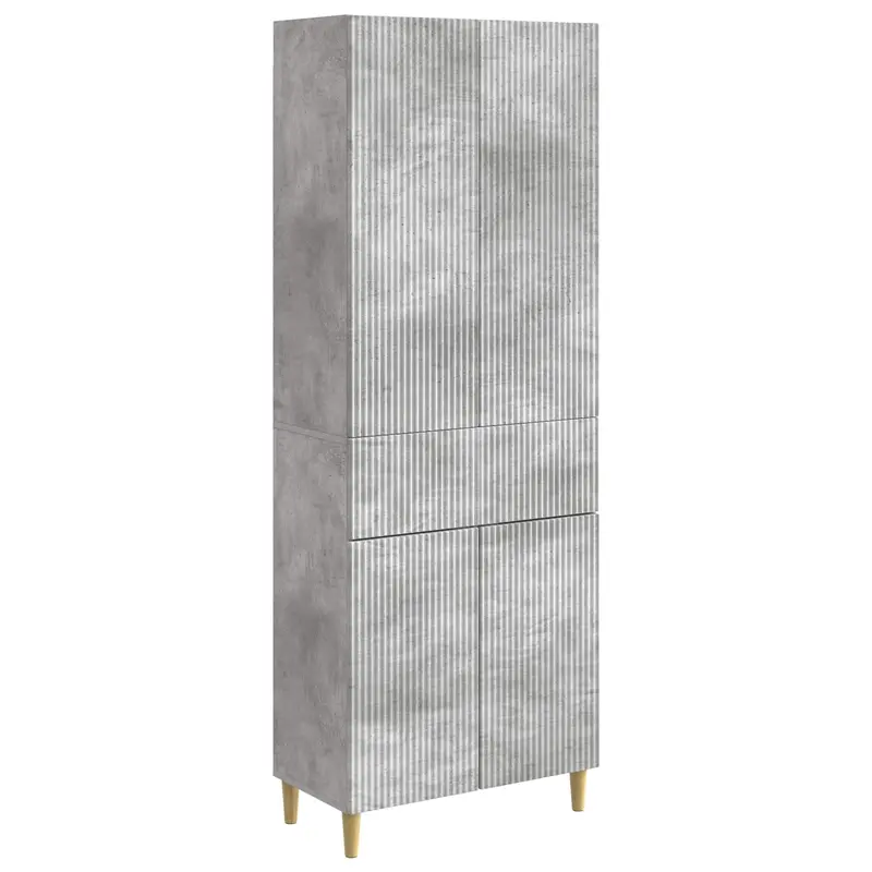 Juego de armarios 2 pcs Gris Hormigón 66 x 34,5 x 90 cm