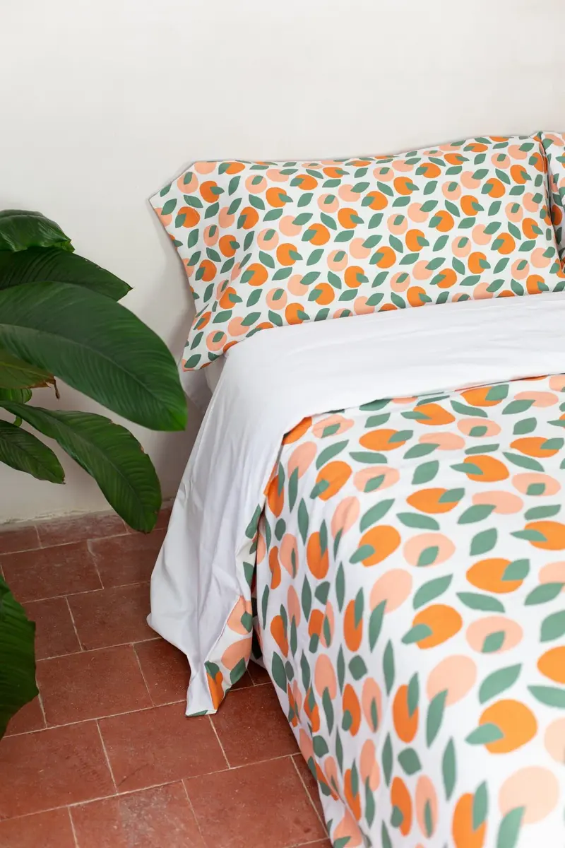 Juego de funda nórdica y funda almohada Oranje