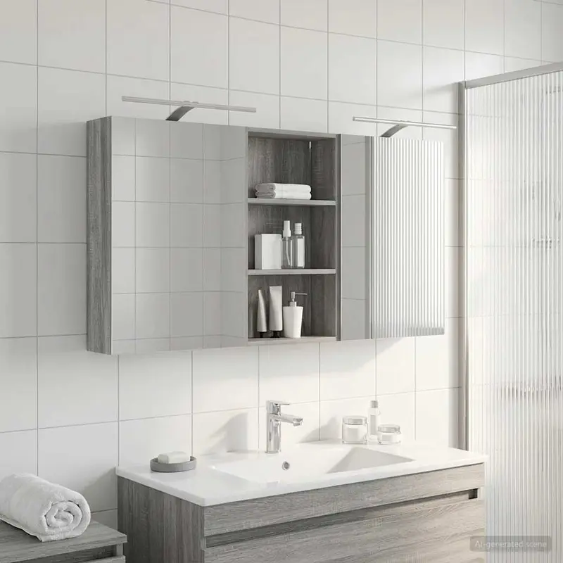 Juego de Muebles de Baño 3 pcs 140 x 14,5 x 70 cm