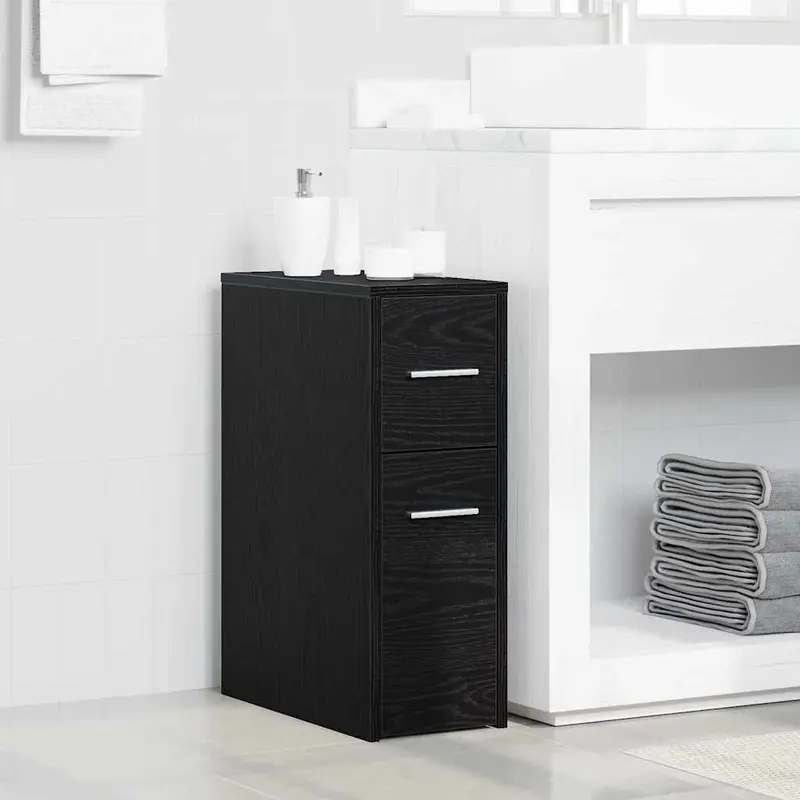 Juego de muebles de baño Roble Negro 22 x 44 x 61.5 cm