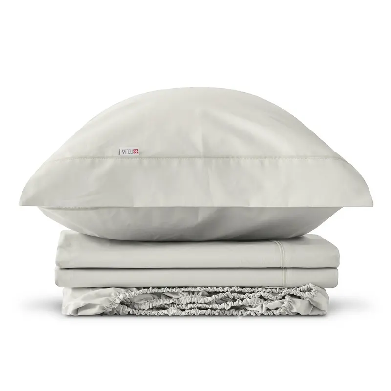 Juego de sábanas 100% algodón crema