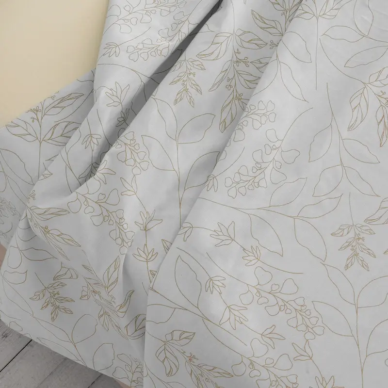 Juego de sábanas estampado Circe crema