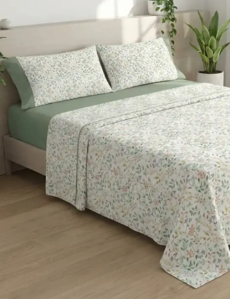 JUEGO DE SÁBANAS  FLORES