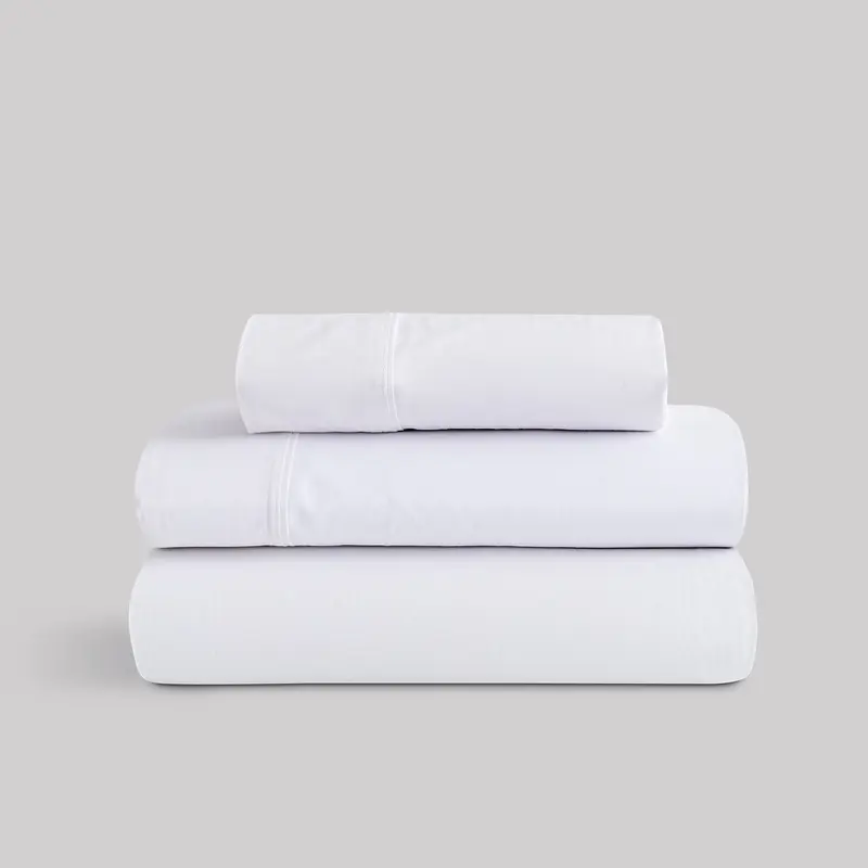Juego de Sábanas Karamelo Liso Blanco