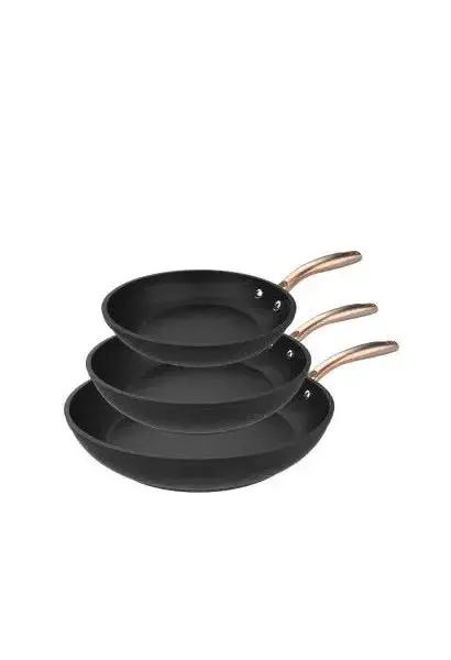 Juego de sartenes con revestimiento antiadherente polka fantasy 20-24-28 bucket set golden de Cecotec