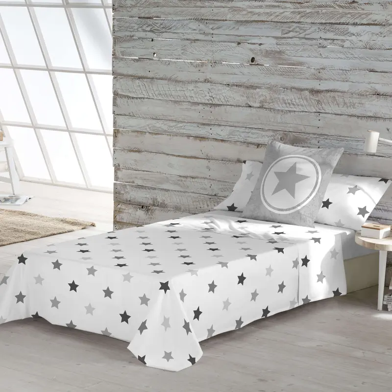 JUEGO SÁBANAS ESTAMPADAS INFANTIL INDIGO B 100% ALGODÓN
