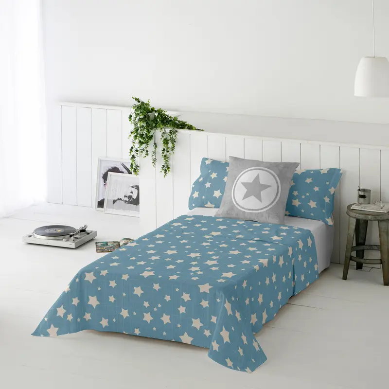 JUEGO SÁBANAS ESTAMPADAS INFANTIL IVETT B 100% ALGODÓN