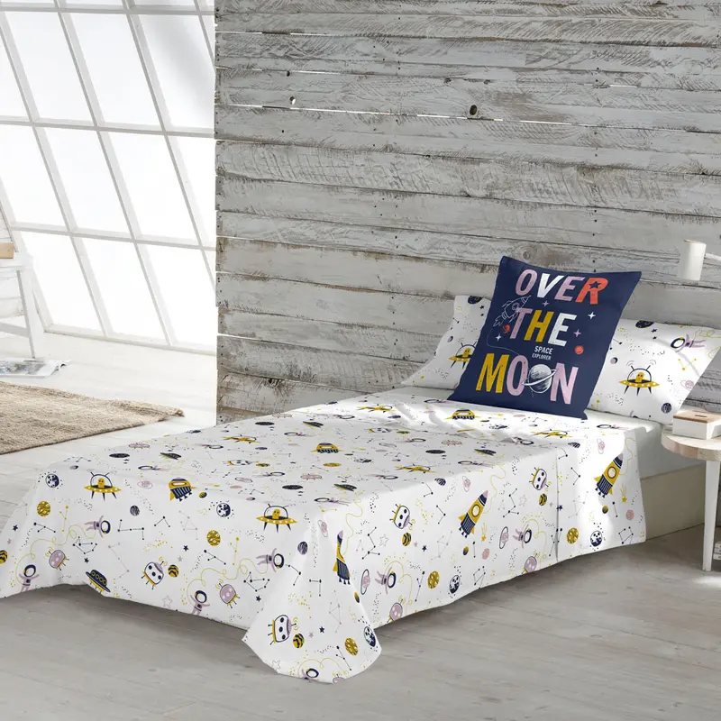 JUEGO SÁBANAS ESTAMPADAS INFANTIL SVEN B 100% ALGODÓN