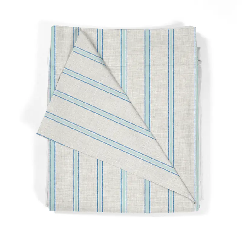Juego Sábanas Estampadas Rayas Náutica Marino Agua
