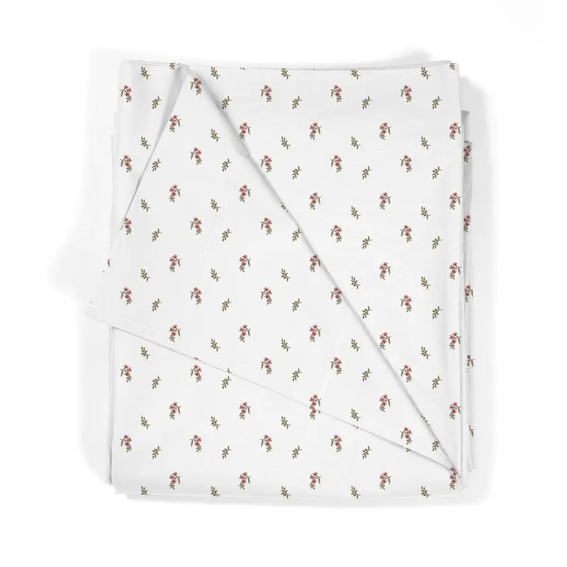 Juego Sábanas Infantil Estampadas Flor Rosa