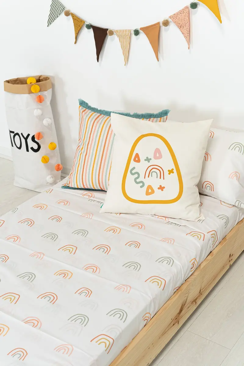 Juego Sábanas Infantil Estampado Arcobaleno