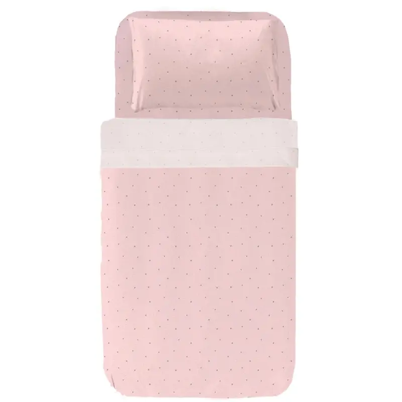 Juego Sábanas Infantil Estampado Estrellitas Rosa