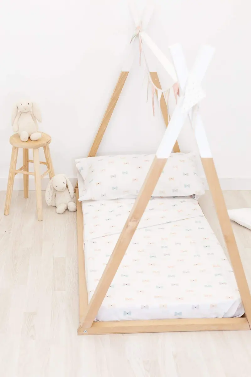 Juego Sábanas Infantil Estampado Lazos