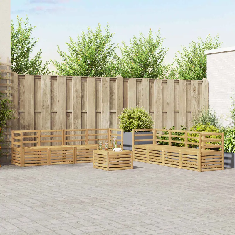 Juegos de sofás Madera de Acacia Sólida