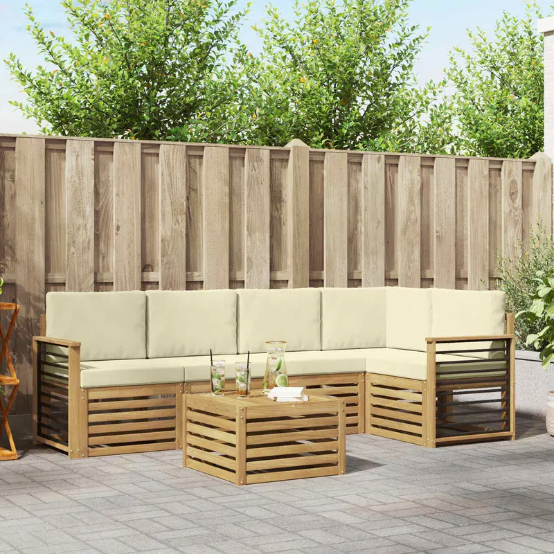 Juegos de sofás Madera de Acacia Sólida