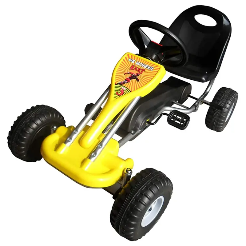 Kart correpasillos con pedales amarillo