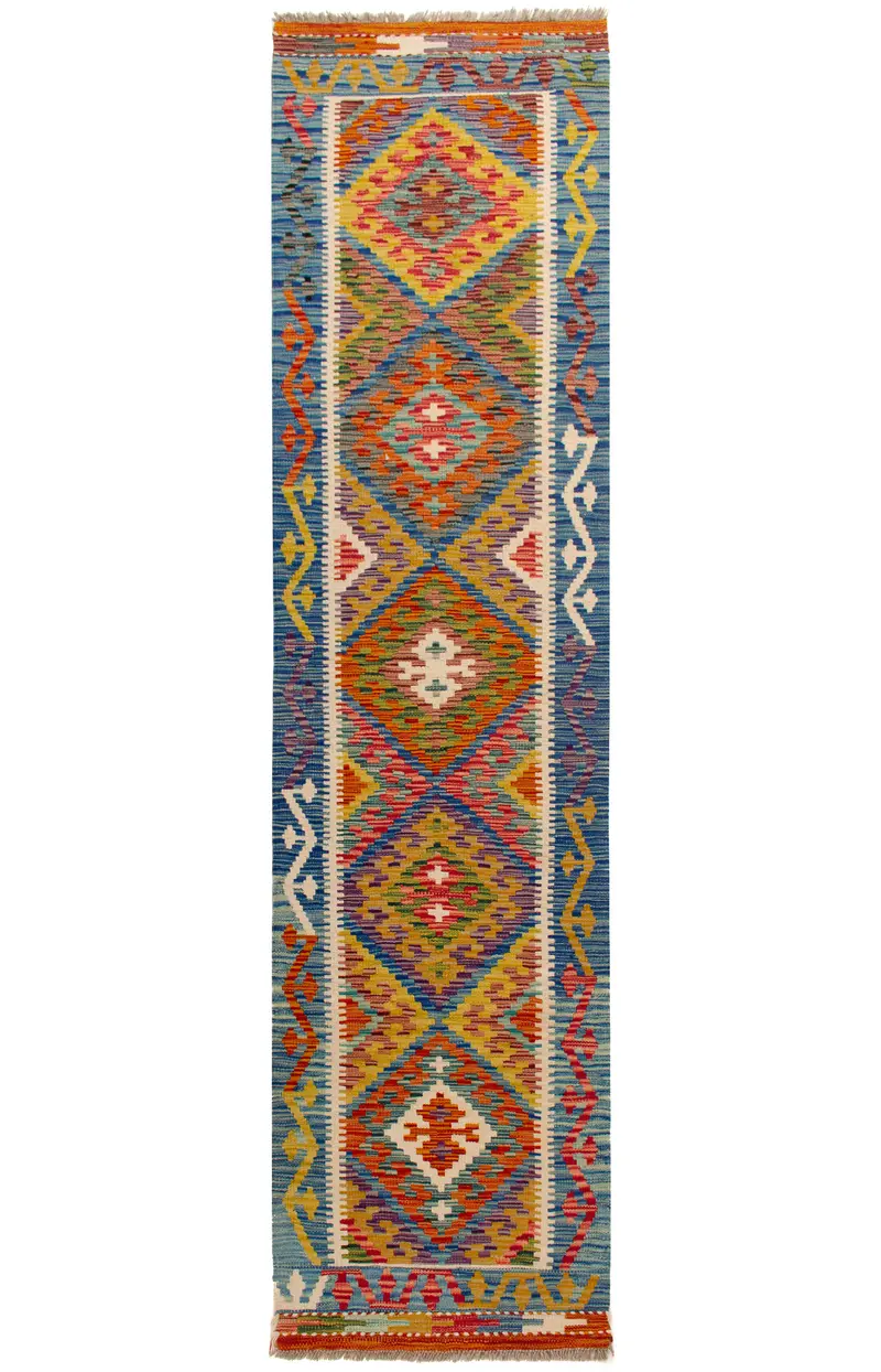 Kilim Afgano | 246 x 63 cm