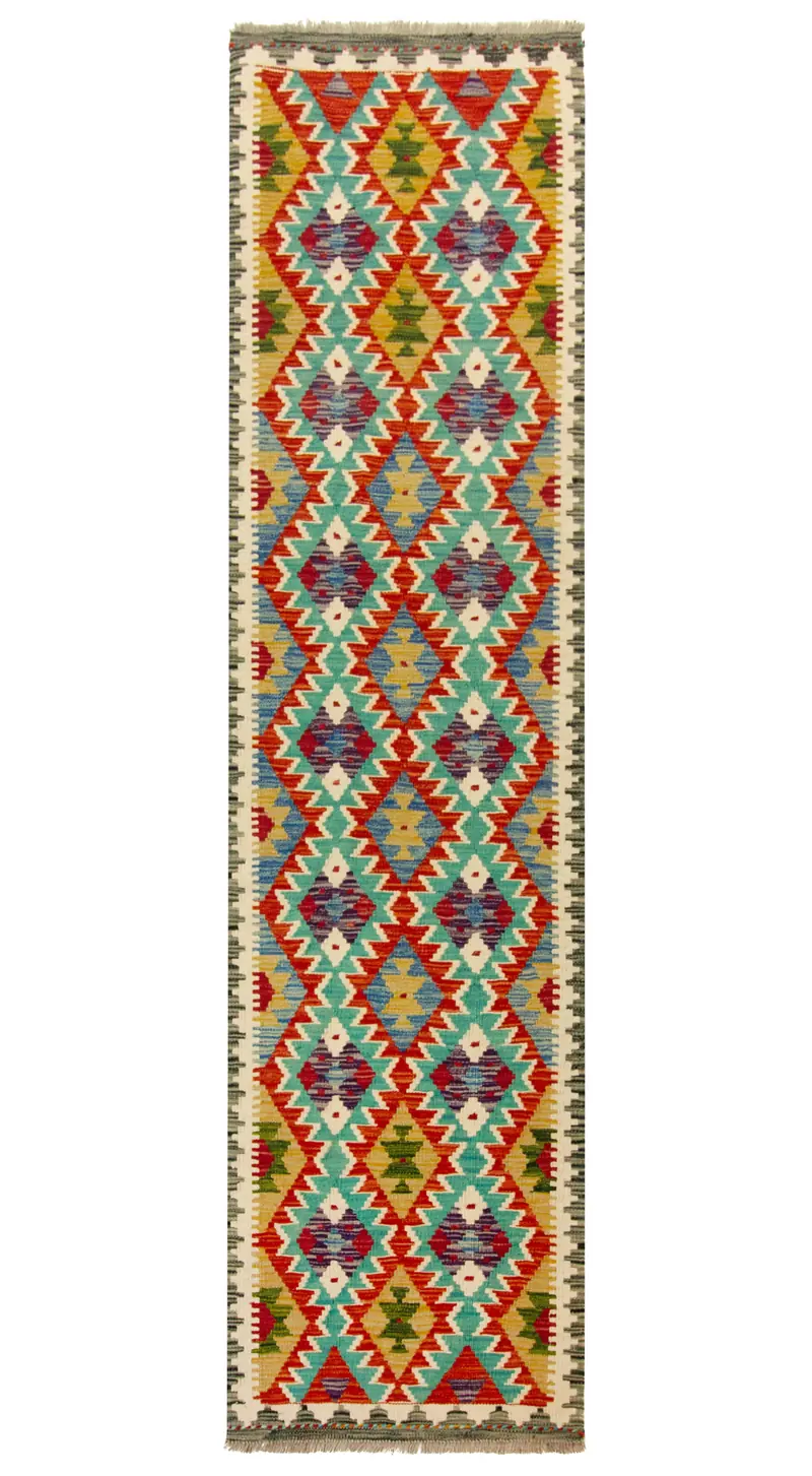 Kilim Afgano | 251 x 65 cm