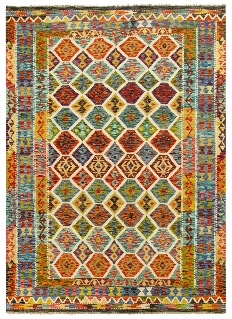 Kilim Afgano | 257 x 212 cm